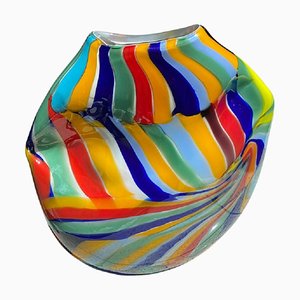 Abstract Oval Vase in Murano Glass by Simoeng