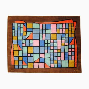 Stained Glass Art Rug by Paul Klee for Atelier Elio Palmisano Milan, 1975