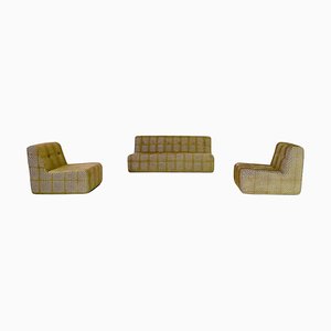 Mid-Century Modern Sofa and Lounge Chairs, Italy, 1970s, Set of 3