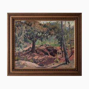 Otoño y luz, óleo sobre lienzo grande, años 30