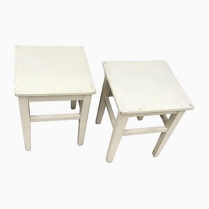Painted Stools, 1940s, Set of 2