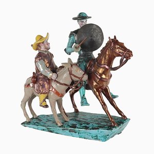 Skulptur von Don Quijote und Sancho Panza, 20. Jh.