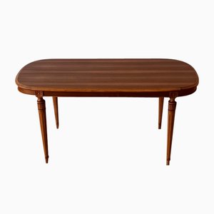 Swedish Wooden Oval Table, 1970s