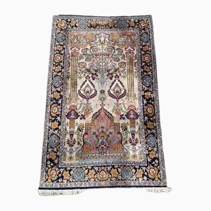 Middle Eastern Hand-Knotted Prayer Rug