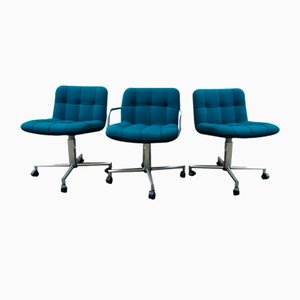 Vintage Airborne Office Chairs, 1970s, Set of 3