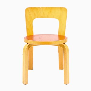 Sedia da bambino modello nr. 65 vintage di Alvar Aalto per Artek