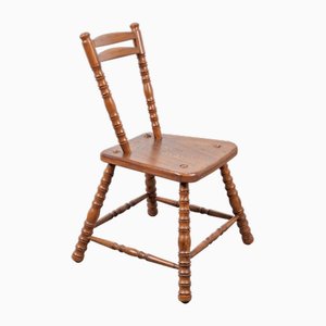 Vintage Bobbin Chair Stuhl aus Eichenholz, 1940er