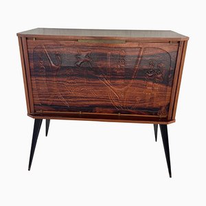 Mueble bar vintage de palisandro, años 60