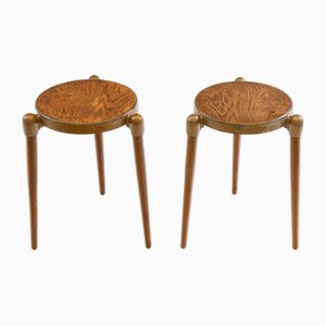 Tables d'Appoint Moderniste Mid-Century par Gerald Summers, 1950s, Set de 2