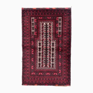 Vintage Handmade Afghan Baluch Prayer Rug, 1960s