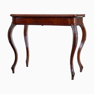 19th Century Carved Mahogany Game Table