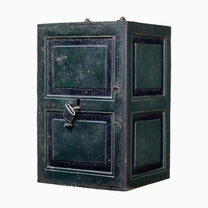 Caja fuerte de hierro pintado de principios del siglo XIX