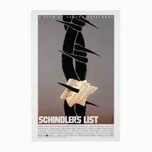 Schindlers List Original Special Film Poster by Saul Bass, US, 1993