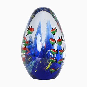 Sculpture Cenedese Artistic Handmade Egg Aquarium en Verre de Murano, Italie, 1960s