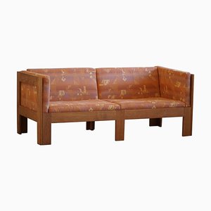 Dänisches Mid-Century 2-Sitzer Sofa aus Eiche, zugeschrieben von Tage Poulsen, 1960er