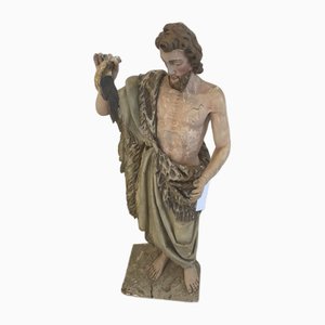 Holzfigur Johannes der Täufer Holzfigur