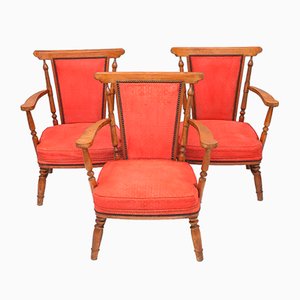 Armchairs, 1920s, Set of 3