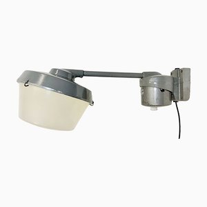 Industrial Grey Factory Wall Light from Elektrosvit, 1970s