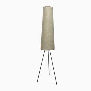 Lámpara de pie Cocoon minimalista Mid-Century, años 60