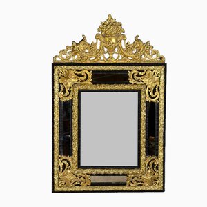 Napoleon III 19th Century Brass Pornel Mirror