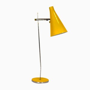 Lámpara de mesa amarilla atribuida a Josef Hurka para Lidokov, años 70