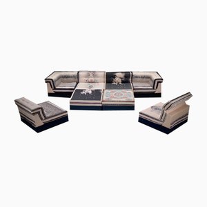 Mah Jong Jean-Paul Gaultier Modular Sofa by Hans Hopfer for Roche Bobois, France, Set of 22