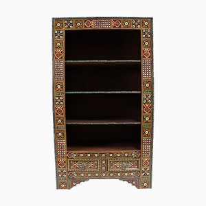 Vintage Wooden Bookshelf, Afghanistan, 1990s