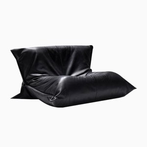Yoko Lounge Chair in Original Leather by Michel Ducaroy for Ligne Roset