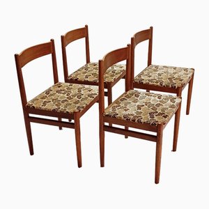 Teak Dining Chairs, 1960s, Set of 4