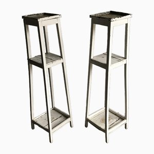 Supports pour Plantes en Bois, Set de 2