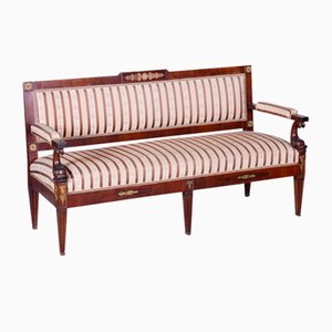 French Empire Mahogany Sofa, 1860s