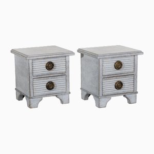 Antique Grey Chests, 1800s, Set of 2