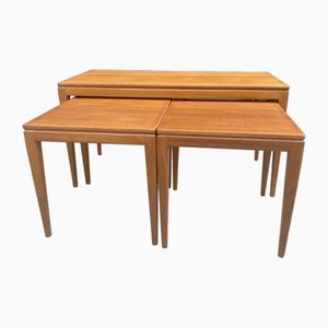 Mid-Century Coffee Table and Side Tables, Set of 3