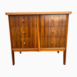 Teak and Walnut Chest of Drawers by Vason of Great Britain