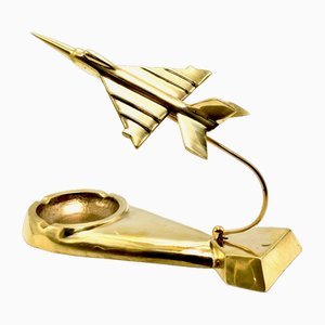 Mig 21 Desk Plane Model in Brass, 1950s