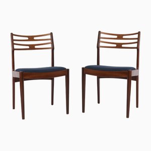 Chaises Vintage en Teck par Johannes Andersen, Danemark, 1960s, Set de 2