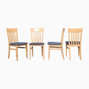 Vintage Chairs in Beech, Set of 4
