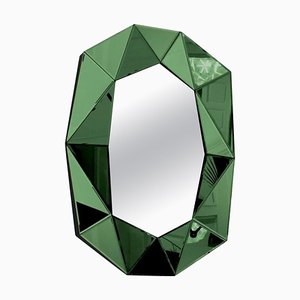 Large Diamond Emerald Mirror by Reflections Copenhagen