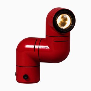 Red Wall Lamp by André Ricard