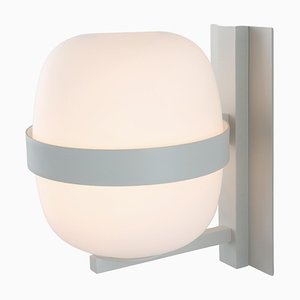 White Wally Wall Lamp by Miguel Milá