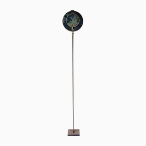 Circle Blue Grey Floor Lamp by Sander Bottinga