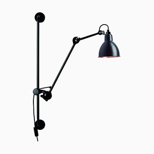 Black and Copper Lampe Gras N° 210 Wall Lamp by Bernard-Albin Gras