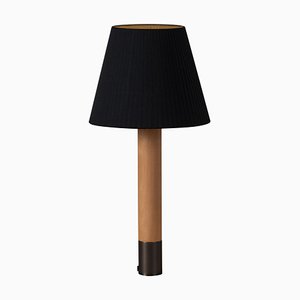 Lámpara de mesa Básica M1 de bronce y negro de Santiago Roqueta para Santa & Cole
