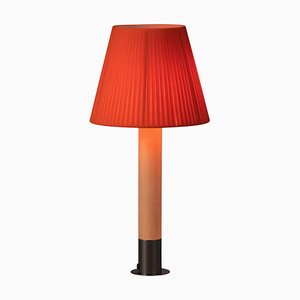 Lampe de Bureau Básica M1 en Bronze et Rouge par Santiago Roqueta pour Santa & Cole