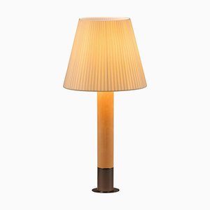 Básica M1 Tischlampe aus Bronze & Naturfarben von Santiago Roqueta für Santa & Cole