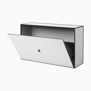 Light Grey Frame Shoe Cabinet by Lassen