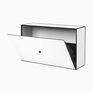 White Frame Shoe Cabinet by Lassen