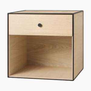 49 Oak Frame Box with 1 Drawer by Lassen