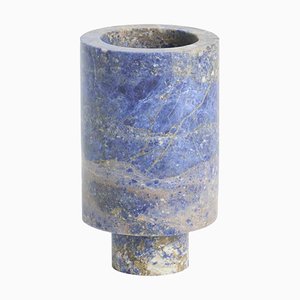 Blaue Inside Out Vase von Karen Chekerdjian