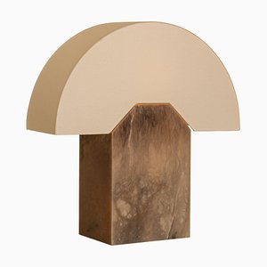 Tobacco Alabaster Edna Table Lamp by Simone & Marcel